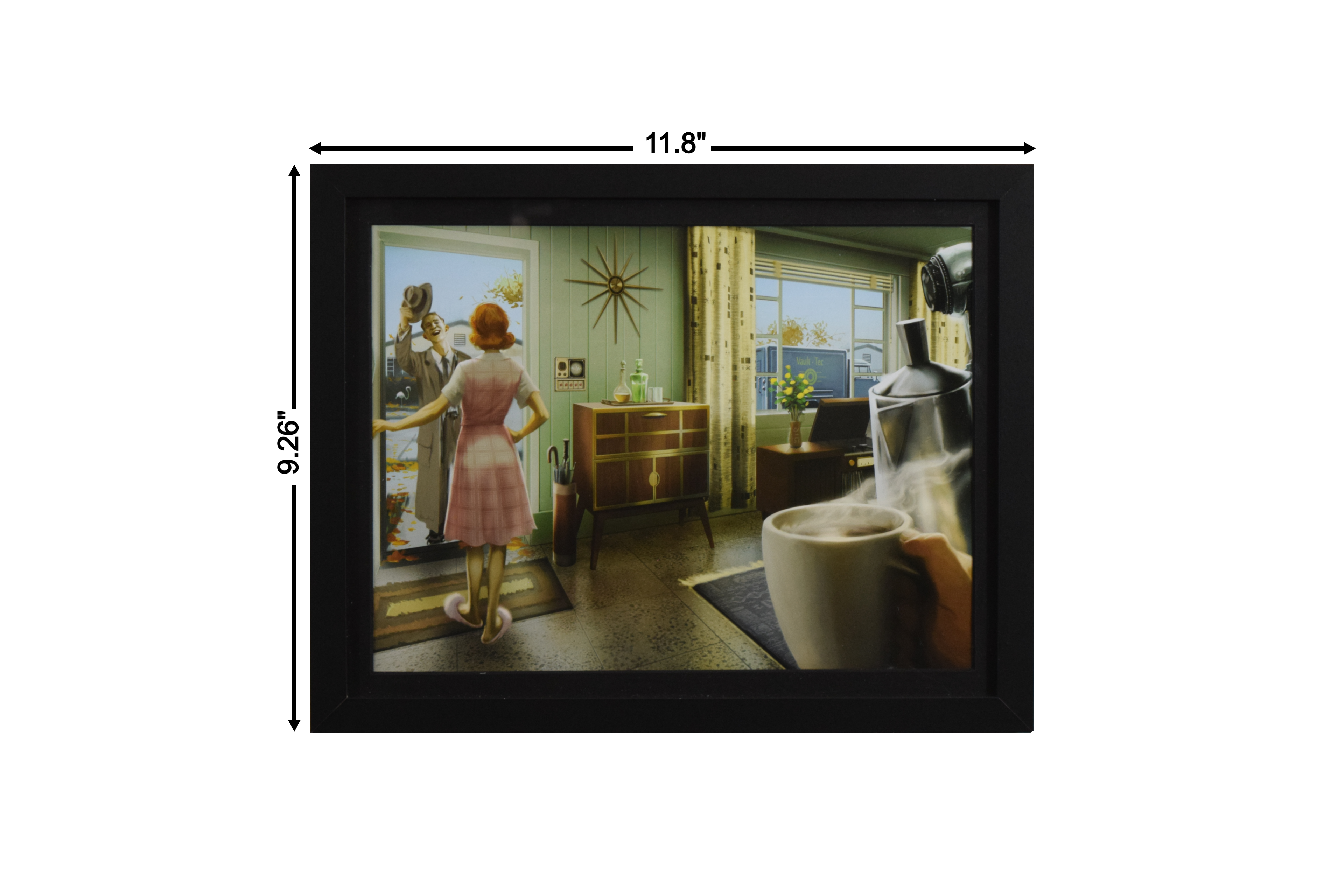 Fallout 4 Home Sweet Home Pre-War Concept Art (Framed Poster)