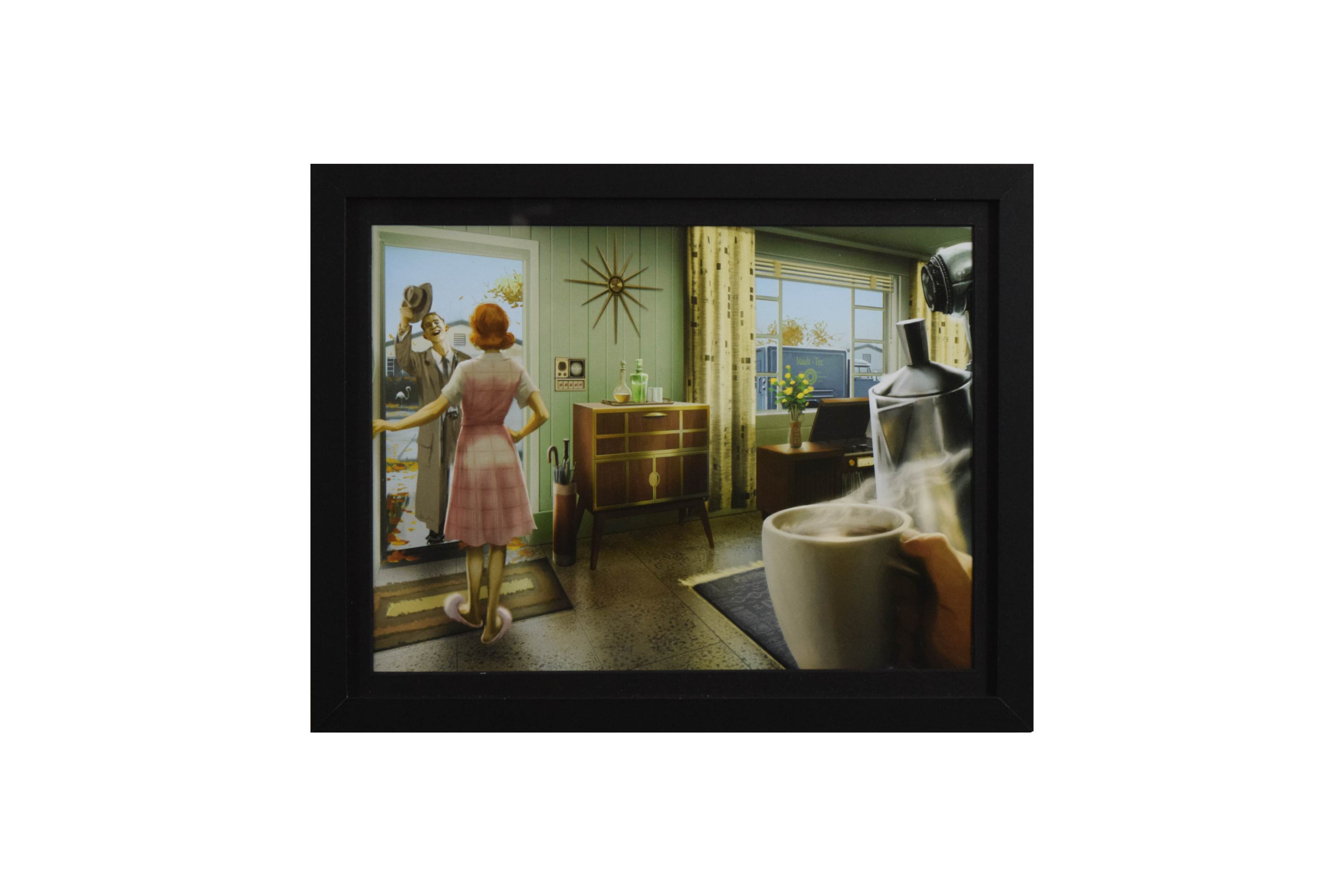 Fallout 4 Home Sweet Home Pre-War Concept Art (Framed Poster)