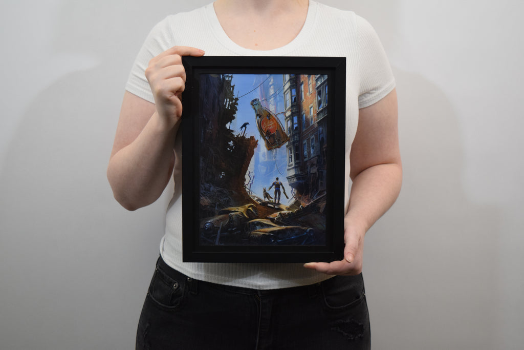 Fallout 4 Sole Survivor In Boston Concept Art (Framed Poster)