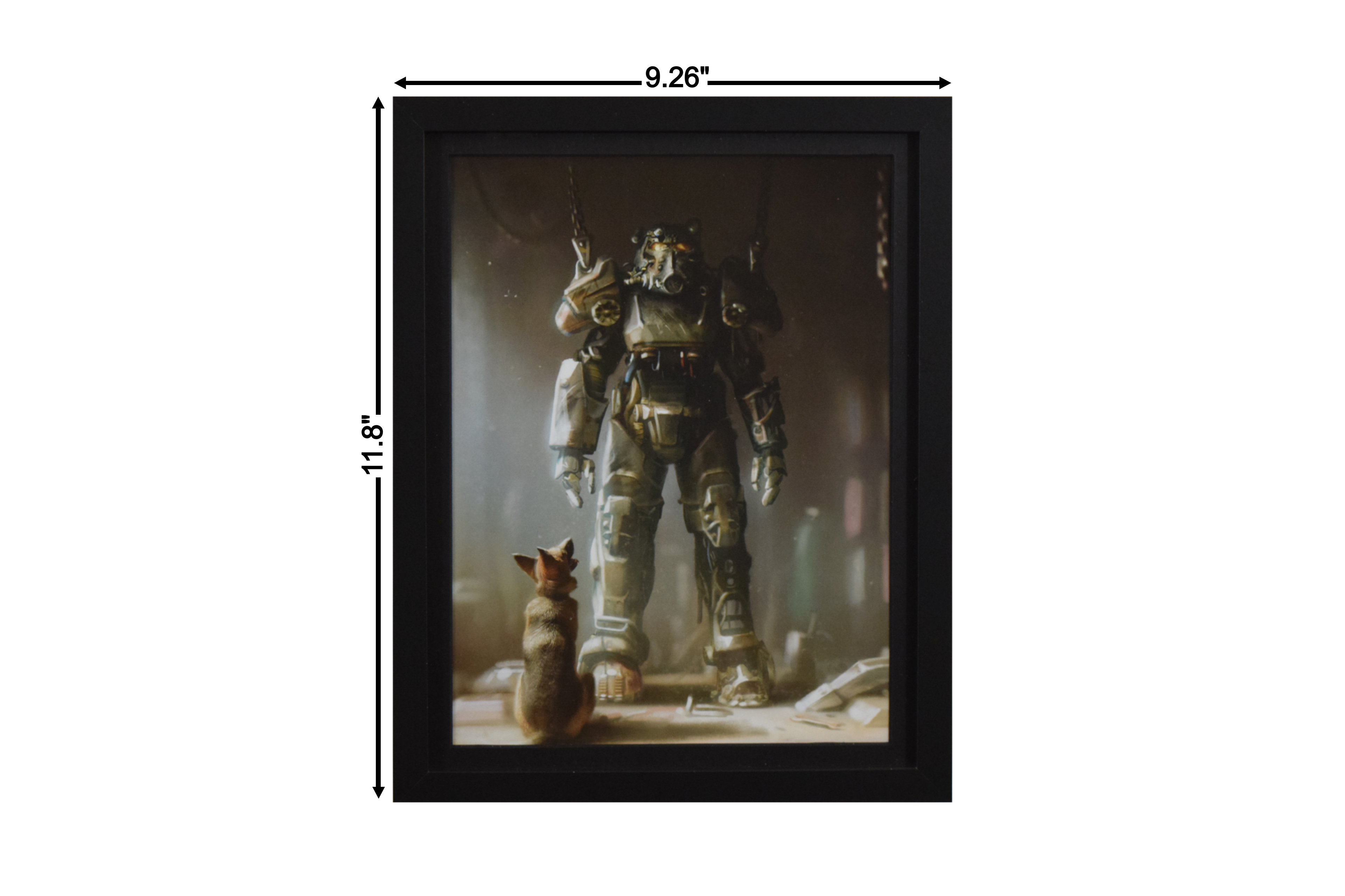 Fallout 4 T-60 Power Armor Wall Art (Framed Poster)