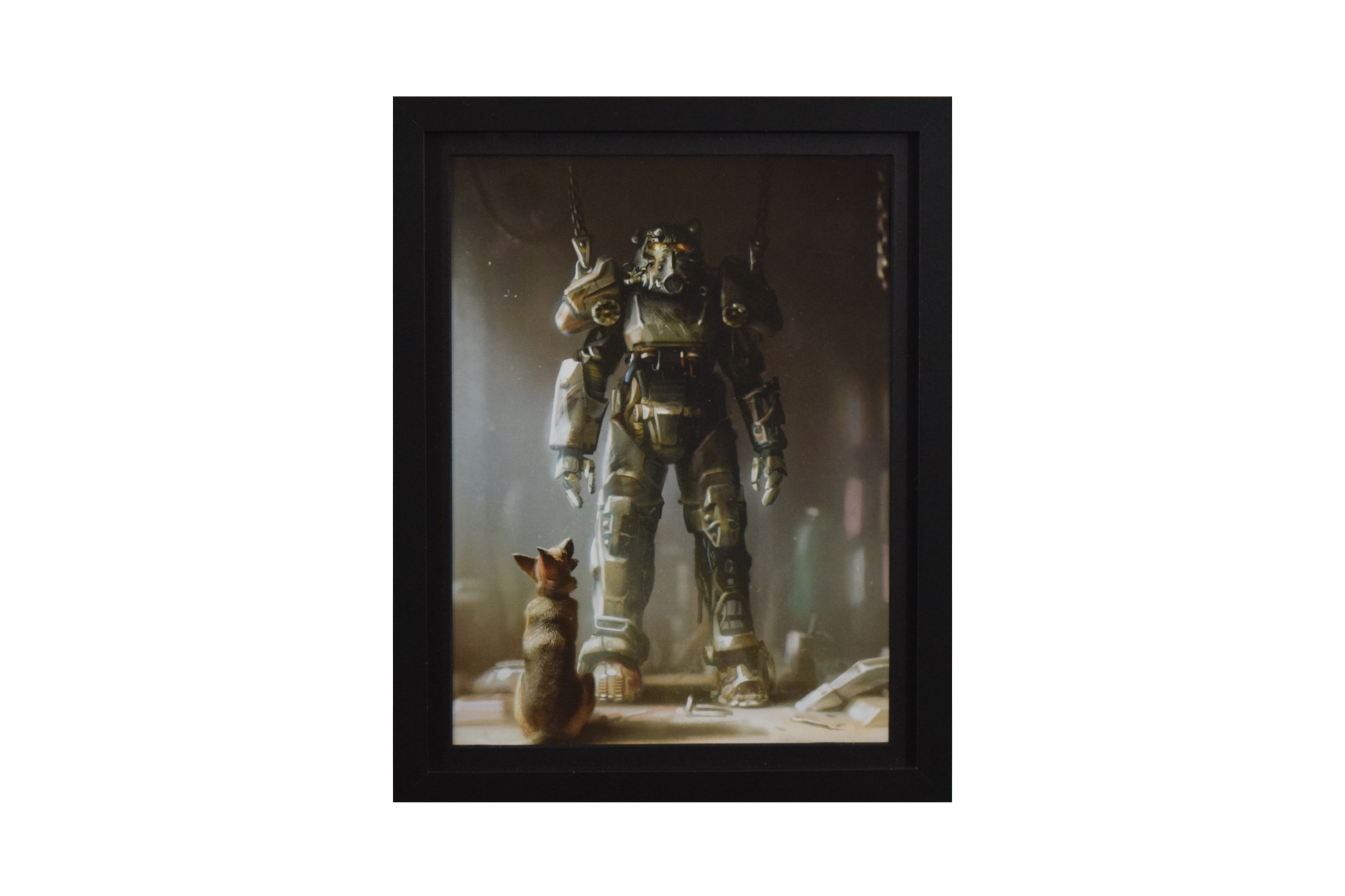 Fallout 4 T-60 Power Armor Wall Art (Framed Poster)