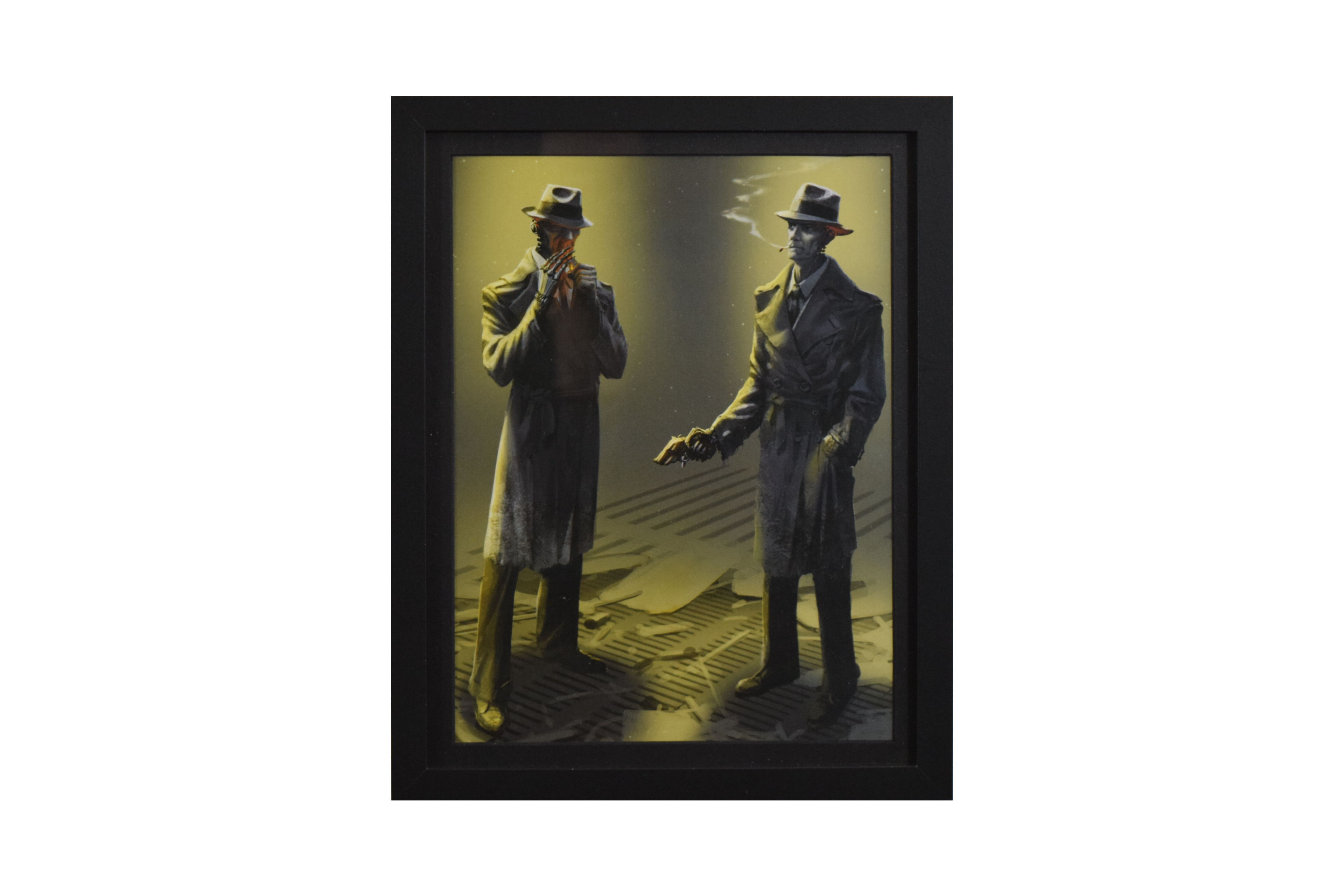 Fallout 4 Nick Valentine Concept Art (Framed Poster)